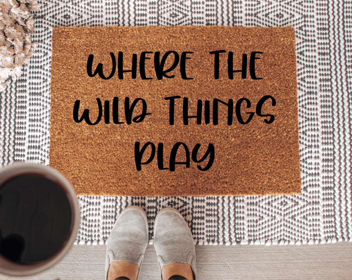 Where the wild things play Doormat | Funny Doormat
