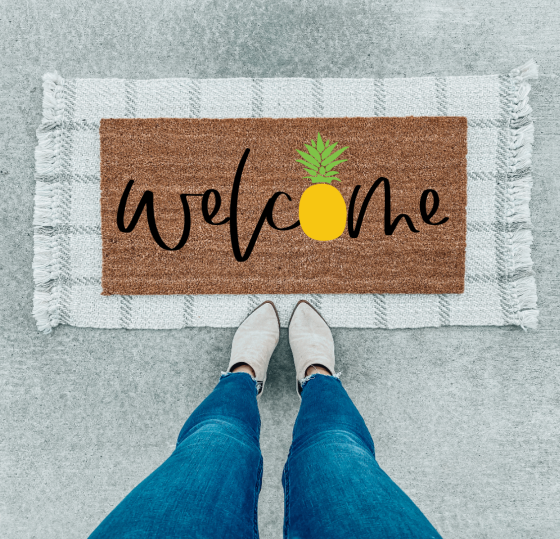 Welcome Pineapple | Spring Doormat