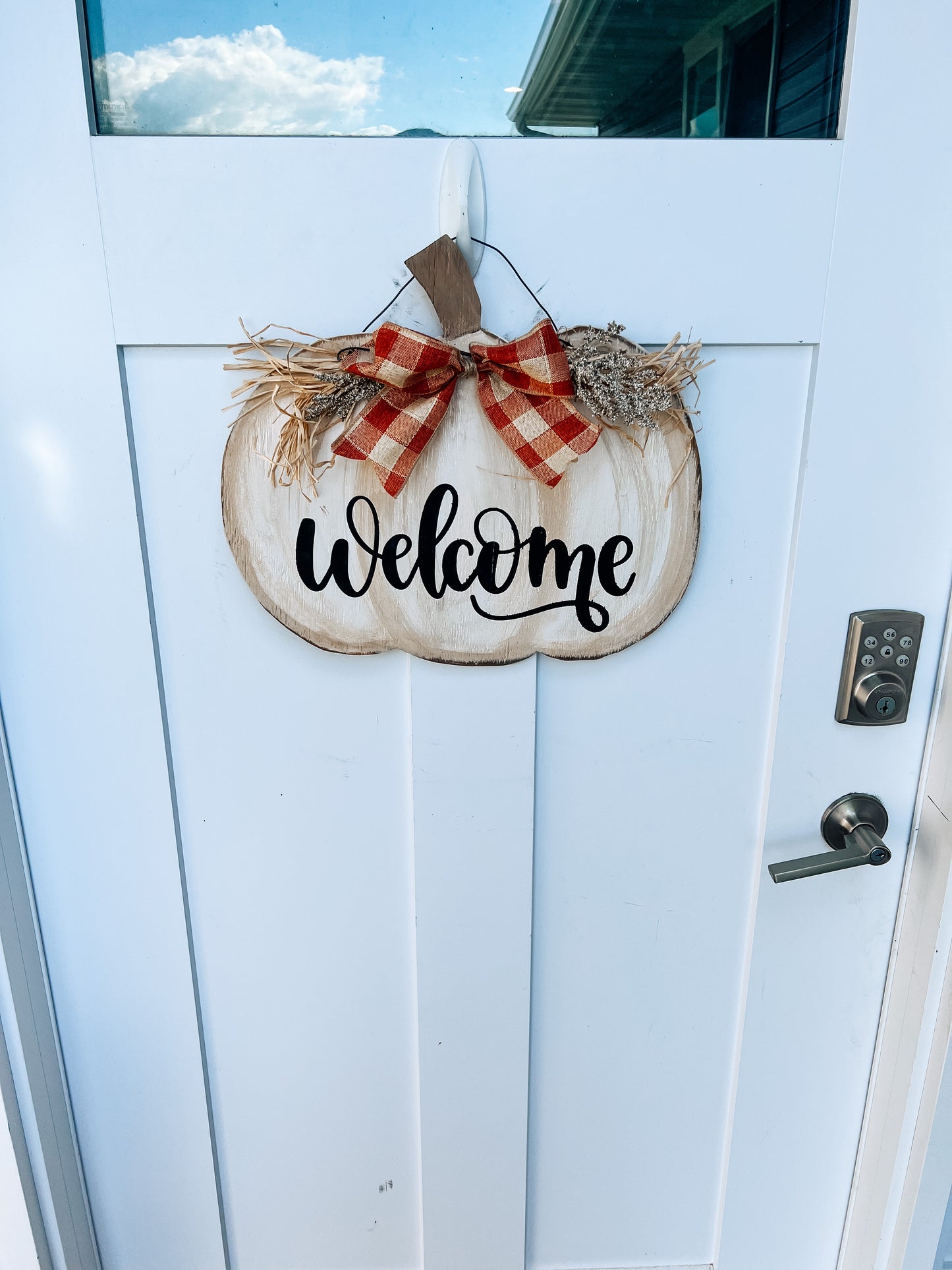 Rustic Pumpkin Door hanger