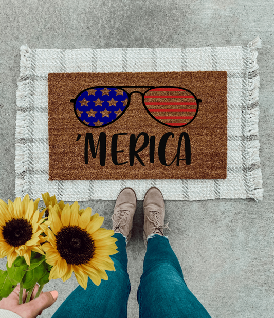 USA doormat | Forth of July | Summer doormat | Gift | Welcome doormat | Patriotic | Americana Decor