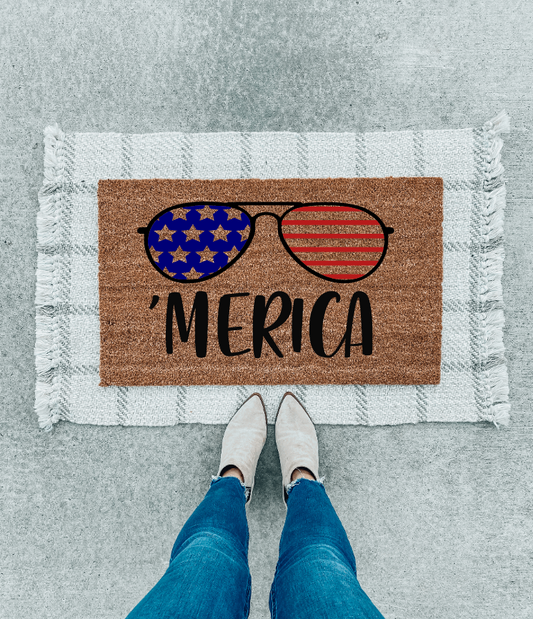 USA doormat | Forth of July | Summer doormat | Gift | Welcome doormat | Patriotic | Americana Decor
