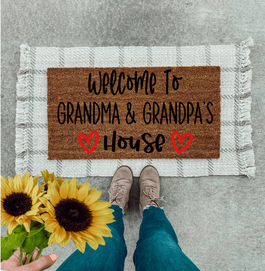 Welcome to Grandma & Grandpa's House | Gift Doormat