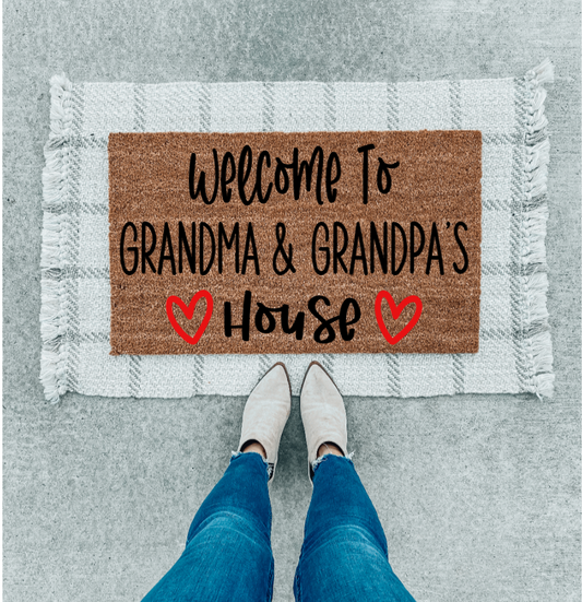 Welcome to Grandma & Grandpa's House | Gift Doormat