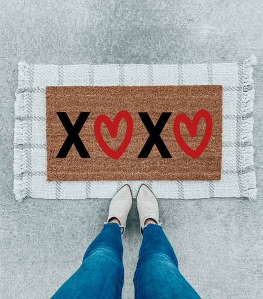 Valentine's Day XOXO Doormat