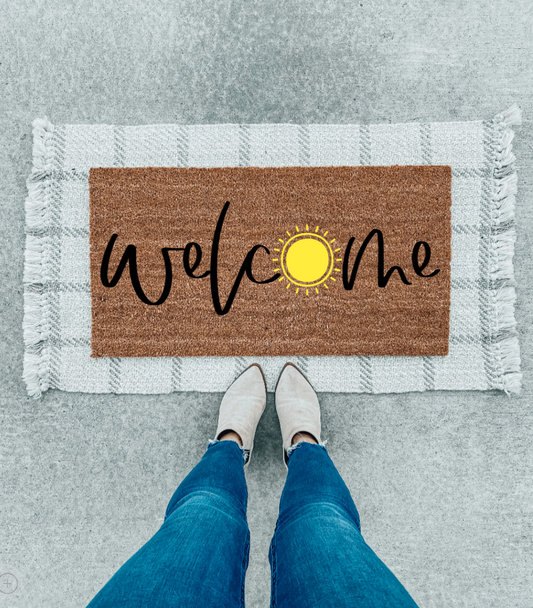 Welcome Sun Doormat | SummerTime Decor