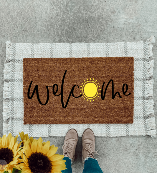 Welcome Sun Doormat | SummerTime Decor
