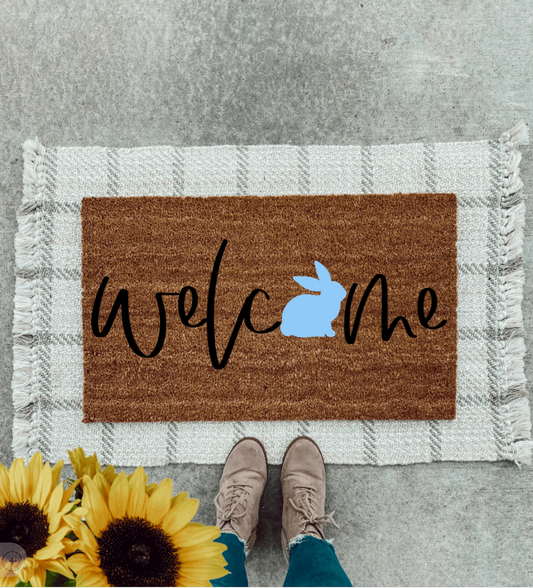 Welcome Easter Bunny Doormat | Welcome Home