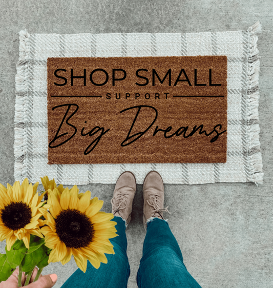 Support Small Business Doormat | Shop Local