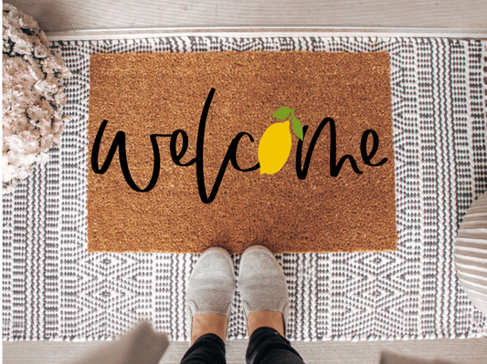 Welcome Lemon doormat | Summer Doormat