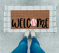 Welcome Baseball Doormat | Baseball Season | Seasonal Decor