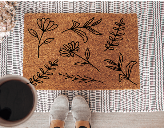 Wildflower Doormat | Spring Decor