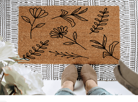 Wildflower Doormat | Spring Decor