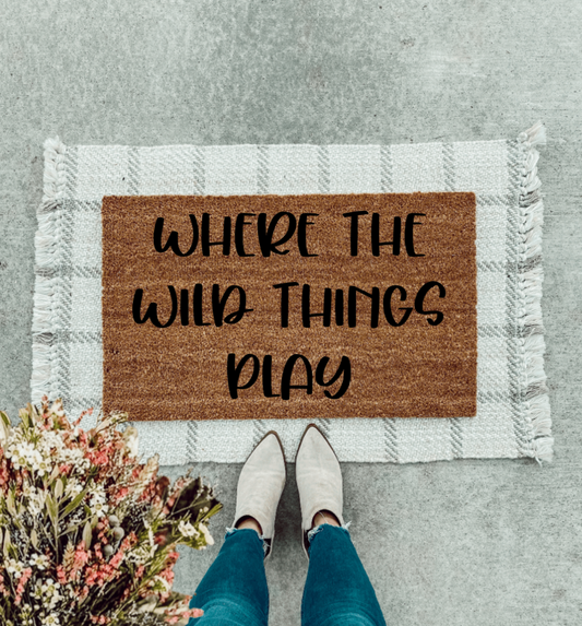 Where the wild things play Doormat | Funny Doormat