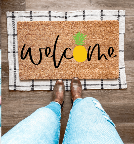 Welcome Pineapple | Spring Doormat