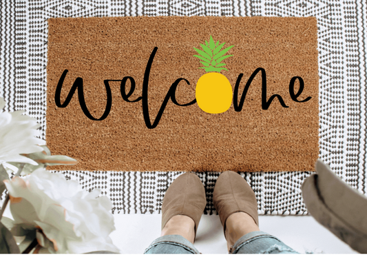 Welcome Pineapple | Spring Doormat
