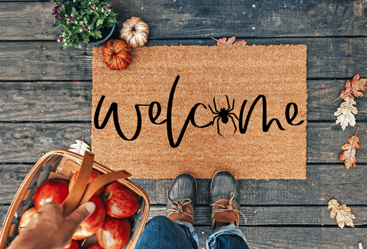Welcome Spider Halloween Doormat
