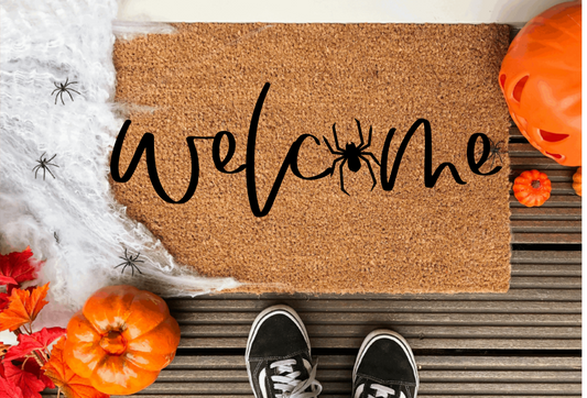 Welcome Spider Halloween Doormat
