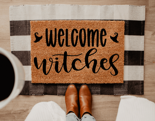 Welcome Witches Halloween Doormat