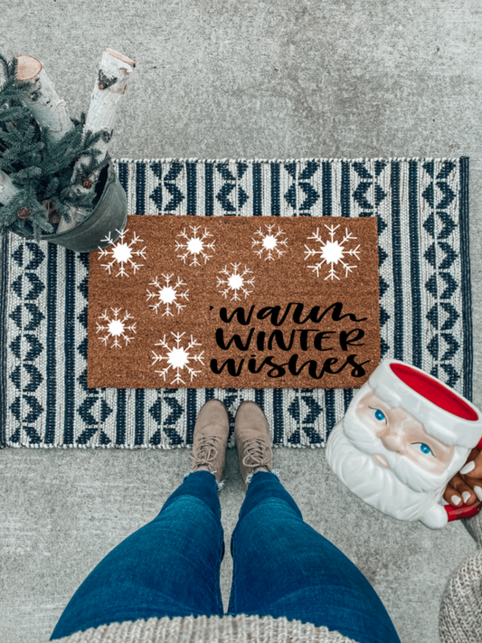 Warm Winter Wishes Doormat