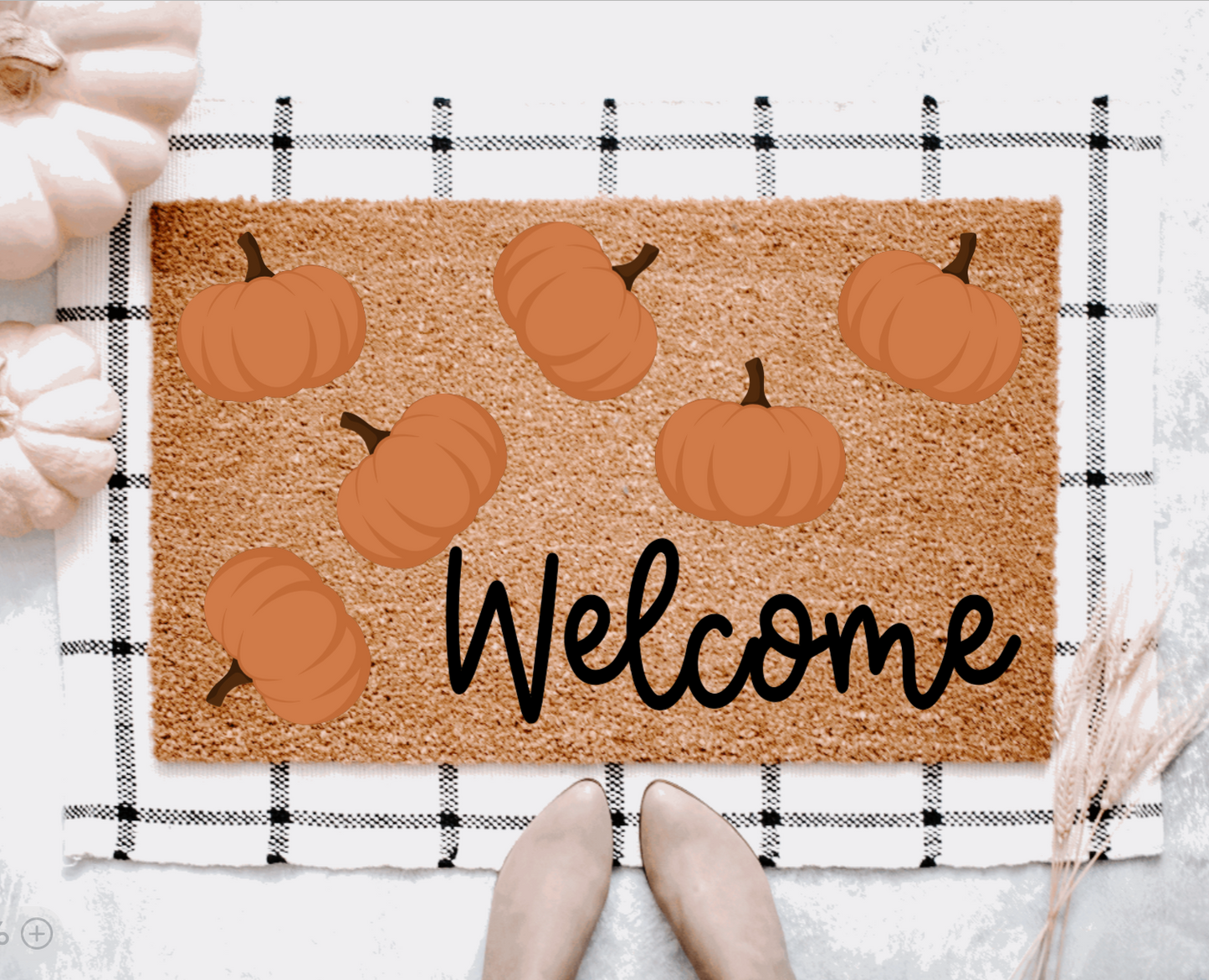 Welcome Pumpkin Doormat