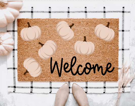 Welcome Pumpkin Doormat
