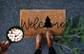 Welcome Christmas Tree Doormat