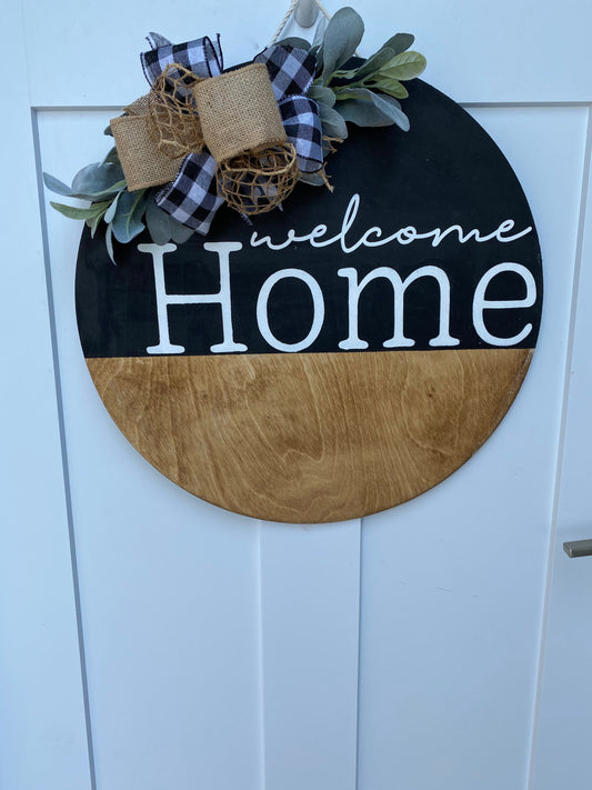 welcome door hanger | porch decor | seasonal decor | door decor | seasonal porch | welcome sign | farmhouse fall