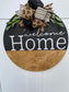Welcome home door hanger | leopard door hanger | porch decor | home decor | leopard print