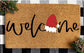 Welcome Santa Hat Doormat | Christmas Decor | Seasonal Winter | Christmas Gift | Welcome Doormat | Porch Decor