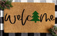 Welcome Christmas Tree Doormat | Happy Holidays Decor | Gift | Seasonal Decor | Winter | Christmas Decor | Porch Decor