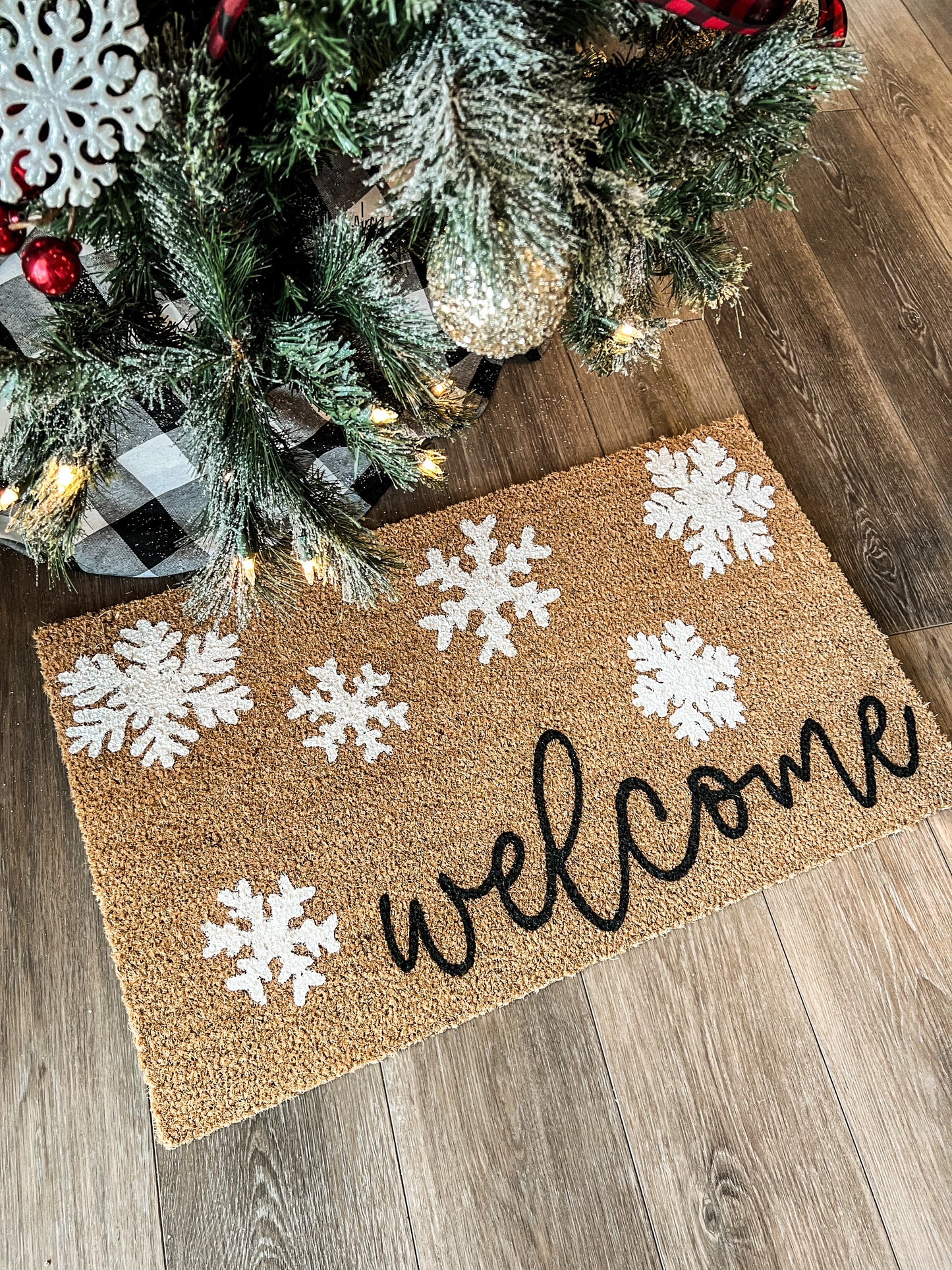 Welcome Snowflake Doormat