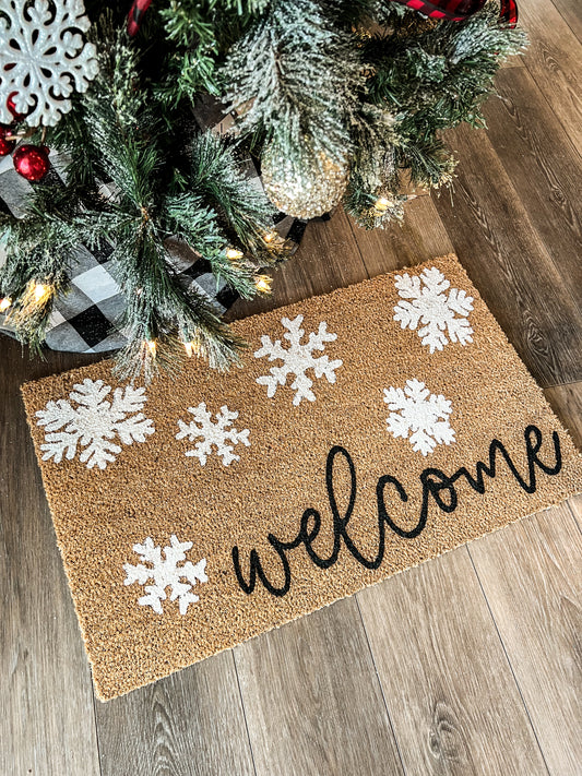 Welcome Snowflake Doormat