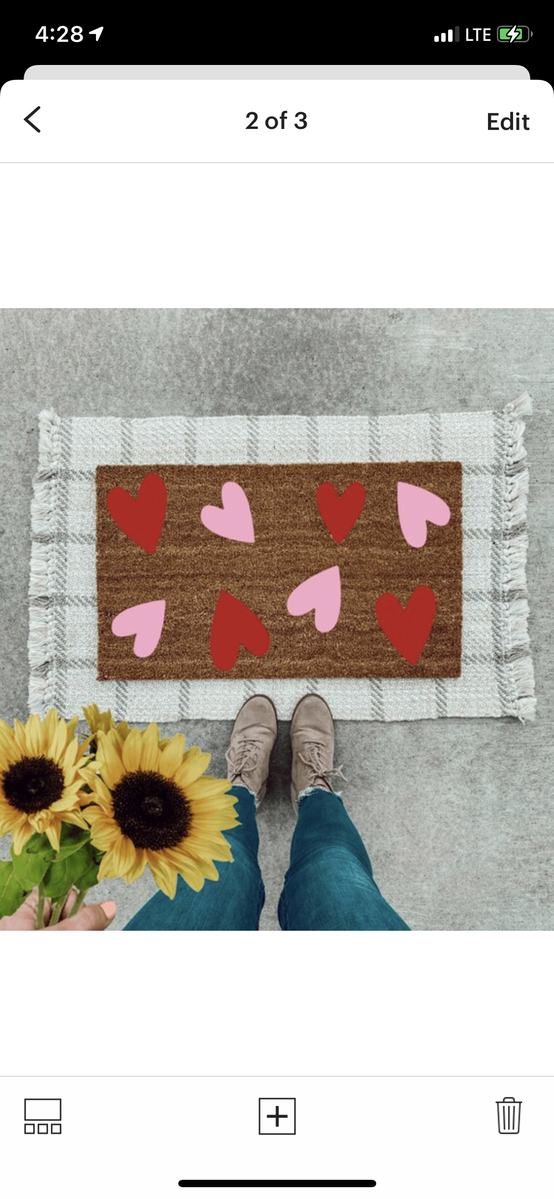 Valentines Day Doormat | Multi Hearts |