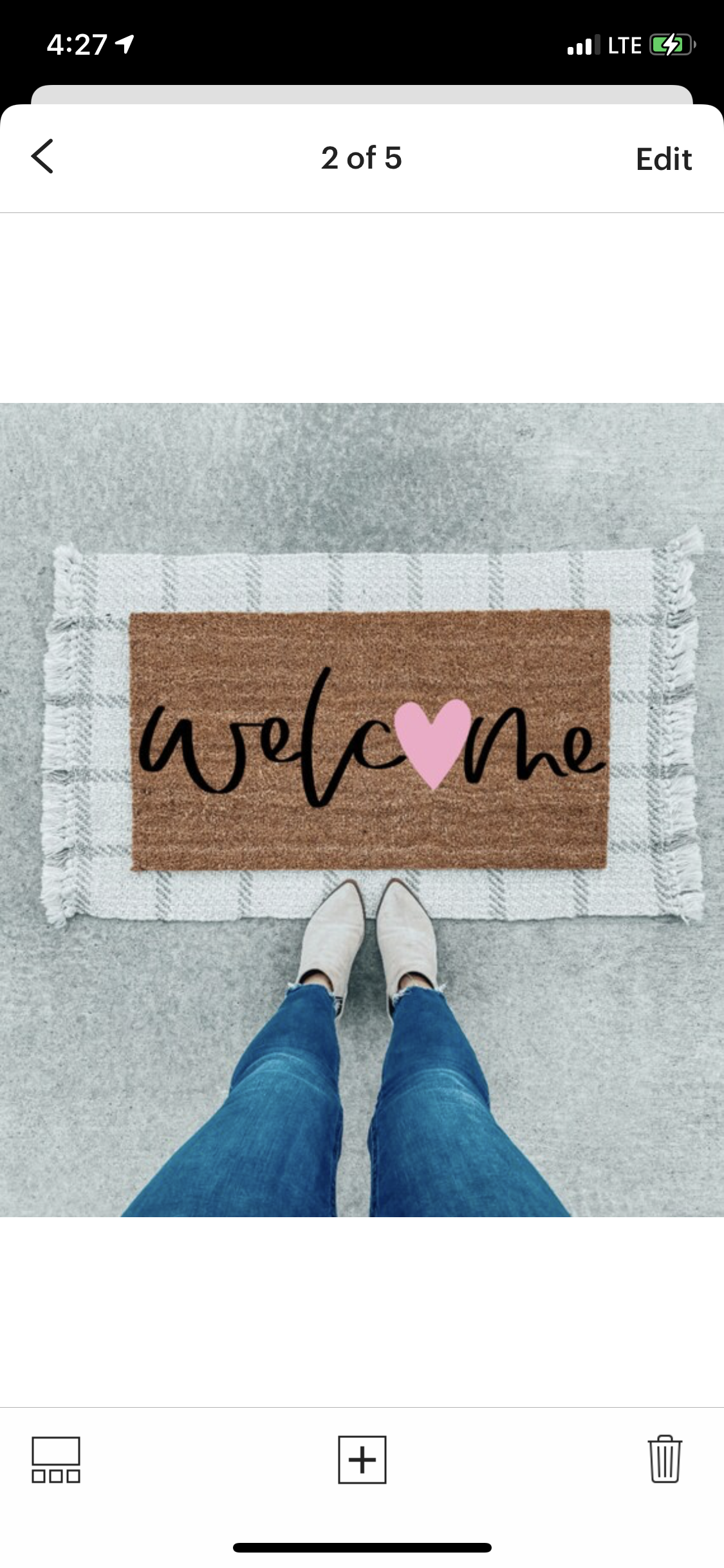Welcome Heart Doormat | Valentine’s Decor