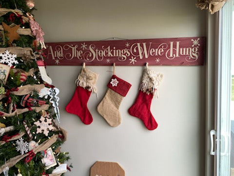 The stockings were hung sign | Christmas decor