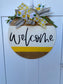 Welcome Lemon door hanger | spring door sign