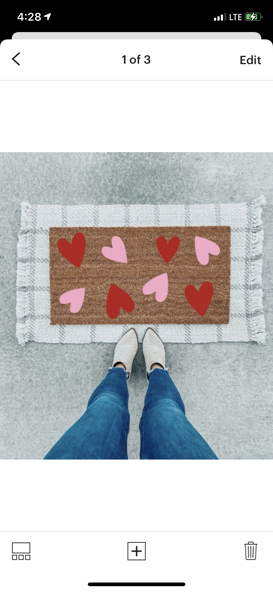 Valentines Day Doormat | Multi Hearts |